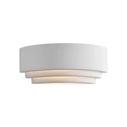 Nordlux Lancio Oblong vegglampe i gips, med støpsel, hvit| Vegglamper