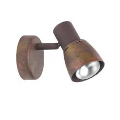 Brilliant Lava veggspot, bredde 8 cm, antikk kobber, metall| Spotter I Tak