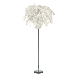 Reality Leuchten Leavy gulvlampe, høyde 180 cm, krom/hvit, metall/plast Best