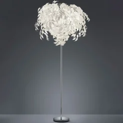 Reality Leuchten Leavy gulvlampe, høyde 180 cm, krom/hvit, metall/plast Best