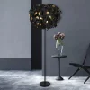 Reality Leuchten Leavy gulvlampe, svart/gull, høyde 180 cm, plast Sale
