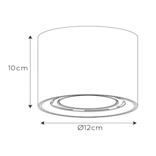 Lucide LED downlight Fedler, Ø 12 cm, hvit, dimbar, aluminium| Spotter I Tak