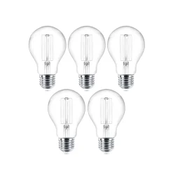 Lindby LED glødepære E27 sett med 5 stk. 4W 470 lm klar 2 700K| E27 Pærer|Filament Pærer
