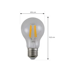 Arcchio LED glødepære, klar, E27, 7,2 W, 3000K, 1521 lm