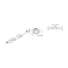 Hera LED innfelt spot Eco SR 68 hvit 2 700 K Ø 8,5 cm aluminium| Downlights