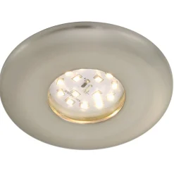 Briloner LED innfelt spotlight Attach One, matt nikkel, IP65 Clearance