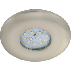 Briloner LED innfelt spotlight Attach One, matt nikkel, IP65 Clearance