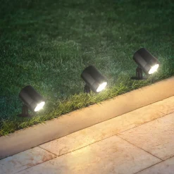 Briloner LED jordspyd 3799035, svart, plastsett med 3 stk Ø 5 cm Clearance