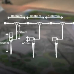 Briloner LED jordspyd spot 3928035 12 V 3x forlengelse svart Ø 4 cm Sale