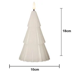 STAR TRADING LED lys Flamme Grany, hvit, 18 cm, ekte voks, batteridrevet Best