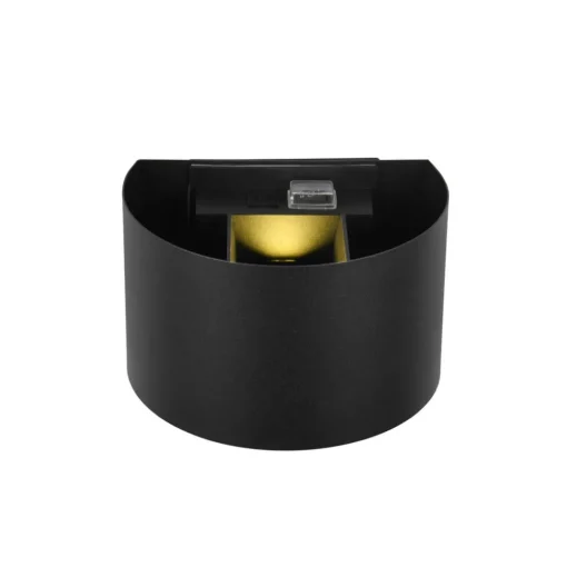 Reality Leuchten LED oppladbar utendørs vegglampe Talent, svart, bredde 16 cm Sensor| Vegglamper Med Sensor|Utebelysning Med Sensor
