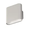 FH Lighting LED oppladbar vegglampe Magnetics, sølv, opp & ned, bredde 10 cm Online