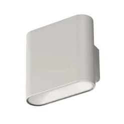 FH Lighting LED oppladbar vegglampe Magnetics, sølv, opp & ned, bredde 10 cm Online