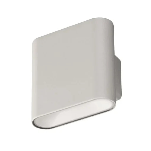 FH Lighting LED oppladbar vegglampe Magnetics, sølv, opp & ned, bredde 10 cm Online
