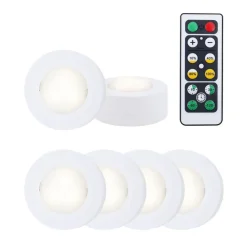 Briloner LED skapbelysning Skap, fjernkontroll, sett med 6 stk| Led-Innendørs