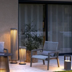 Les Jardins LED solcellebakkelys Rop&Strip Høyde 58 cm, 3000 K, 500 lm Best