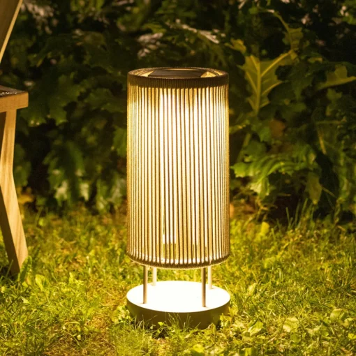 Les Jardins LED solcellebakkelys Rop&Strip Høyde 58 cm, 3000 K, 500 lm Best