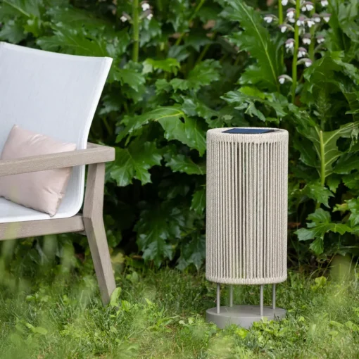 Les Jardins LED solcellebakkelys Rop&Strip Høyde 58 cm, 3000 K, 500 lm Best