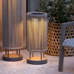 Les Jardins LED solcellebakkelys Rop&Strip Høyde 58 cm, 3000 K, 500 lm Best
