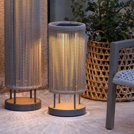 Les Jardins LED solcellebakkelys Rop&Strip Høyde 58 cm, 3000 K, 500 lm Best