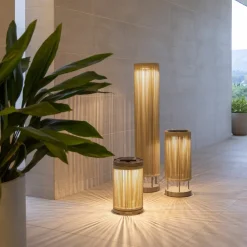 Les Jardins LED solcellebakkelys Rop&Strip høyde 120cm, 3000 K, 500 lm| Solcellelamper