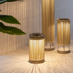 Les Jardins LED solcellebakkelys Rop&Strip høyde 40 cm, 3 000 K, 500 lm| Solcellelamper