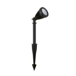 Searchlight LED spot med jordspyd Spikey, svart, metall, 25 cm, IP54| Utespotter