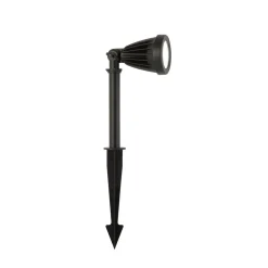 Searchlight LED spot med jordspyd Spikey, svart, metall, 25 cm, IP54| Utespotter