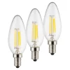 Müller-Licht LED stearinlyspære E14 4W 2 700K Filament sett med 3 stk New