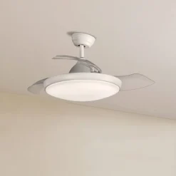 ACB ILUMINACIÓN LED takvifte Zonda, DC-motor, stillegående, hvit, IP44, CCT Clearance