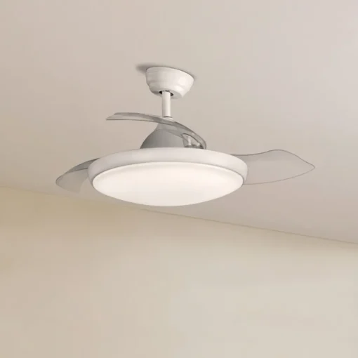 ACB ILUMINACIÓN LED takvifte Zonda, DC-motor, stillegående, hvit, IP44, CCT Clearance
