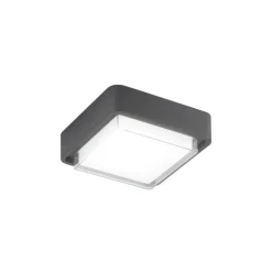 Fabas Luce LED utendørs taklampe Diuk, mørkegrå, metall, IP65| Taklamper Utendørs