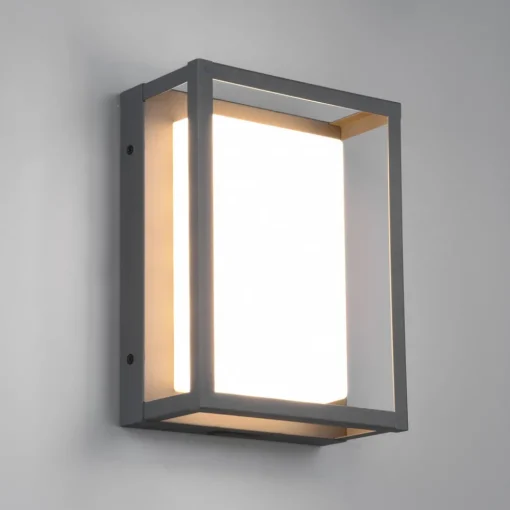 Trio Lighting LED utendørs vegglampe Witham, IP54, CCT, antrasitt Hot