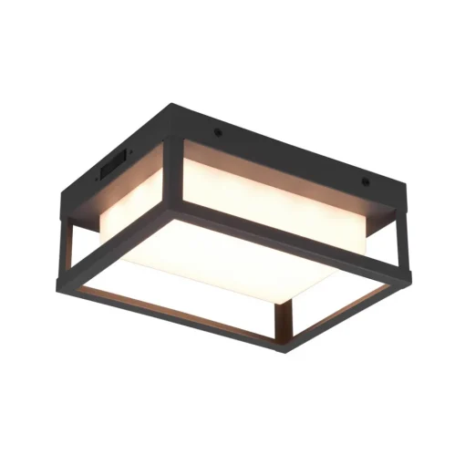 Trio Lighting LED utendørs vegglampe Witham, IP54, CCT, antrasitt Hot