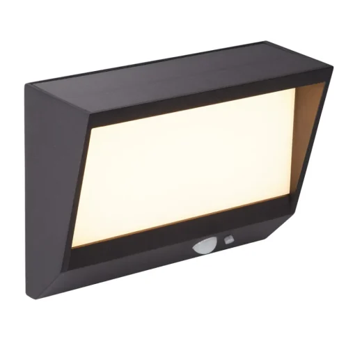Searchlight LED utendørs-vegglampe med solenergi 67418BK Discount