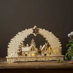 STAR TRADING LED-adventsstake Bamberg Stadt, batteridrift| Julebelysning|Dekorasjonsbelysning