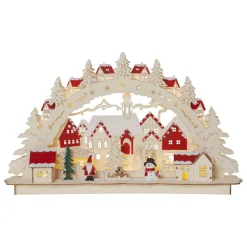 STAR TRADING LED-adventsstake Rosenheim Landschaft, batteri| Julebelysning|Dekorasjonsbelysning