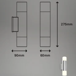 Briloner LED-baderomslampe 2090028 2 lyskilder, krom| Vegglamper
