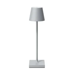 Sigor LED-batteridrevet bordlampe Nuindie pocket, grå, IP54, dimbar| Dekorasjonsbelysning|Terrassebelysning