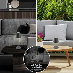 Briloner LED-bordlampe 7508015, antrasitt 2 700 K IP44 Touchdim| Dekorasjonsbelysning|Led-Utendørs