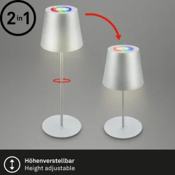 Briloner LED-bordlampe 7507015 krom matt RGBW IP44 berøringsdimmer Online
