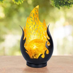 Globo LED-bordlampe 36534, svart, gull, metall, glass Online