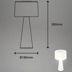 Briloner LED-bordlampe Halo, batteridrevet, hvit Hot