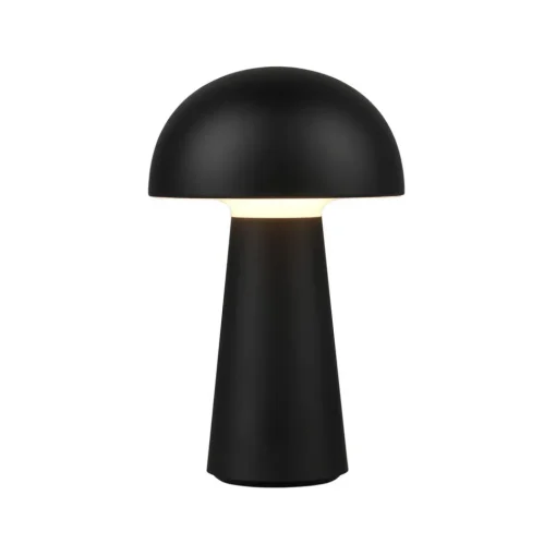 Reality Leuchten LED-bordlampe Lennon IP44 batteri, touch-dim svart New