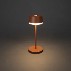 Konstsmide LED-bordlampe Lyon, terrakotta, IP54, dimmer, CCT, RGB Clearance
