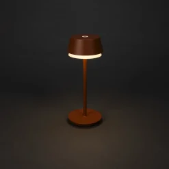 Konstsmide LED-bordlampe Lyon, terrakotta, IP54, dimmer, CCT, RGB Clearance