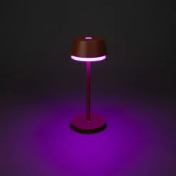 Konstsmide LED-bordlampe Lyon, terrakotta, IP54, dimmer, CCT, RGB Clearance