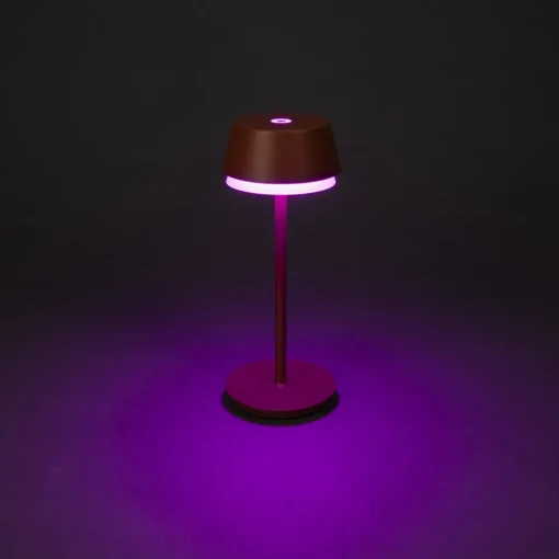 Konstsmide LED-bordlampe Lyon, terrakotta, IP54, dimmer, CCT, RGB Clearance