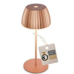 Briloner LED-bordlampe med batteri Brilo unplugged Riffle, 20 cm, kobber Sale