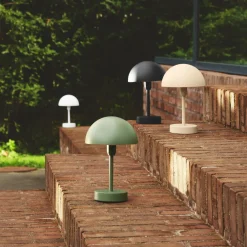 Nordlux LED-bordlampe med batteri Ellen To-Go, hvit, aluminium Best